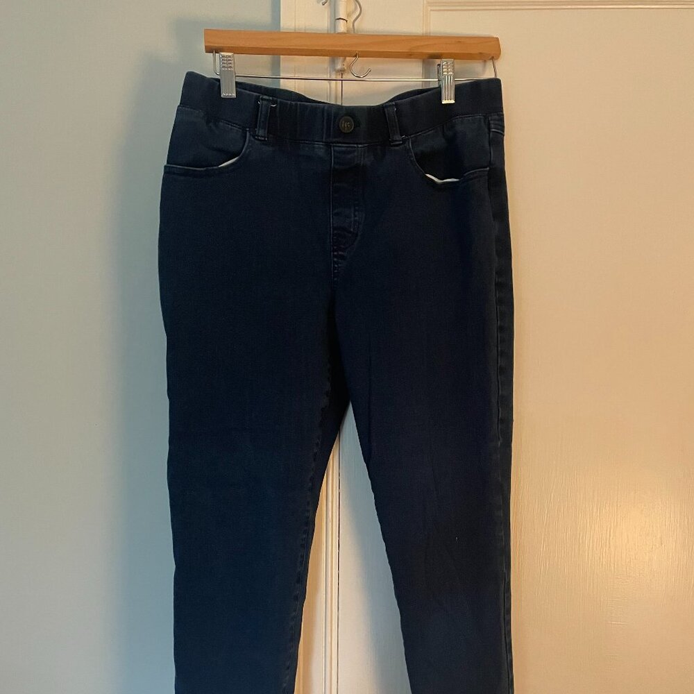 Betabrand skinny jeans - size L petite - dark blue